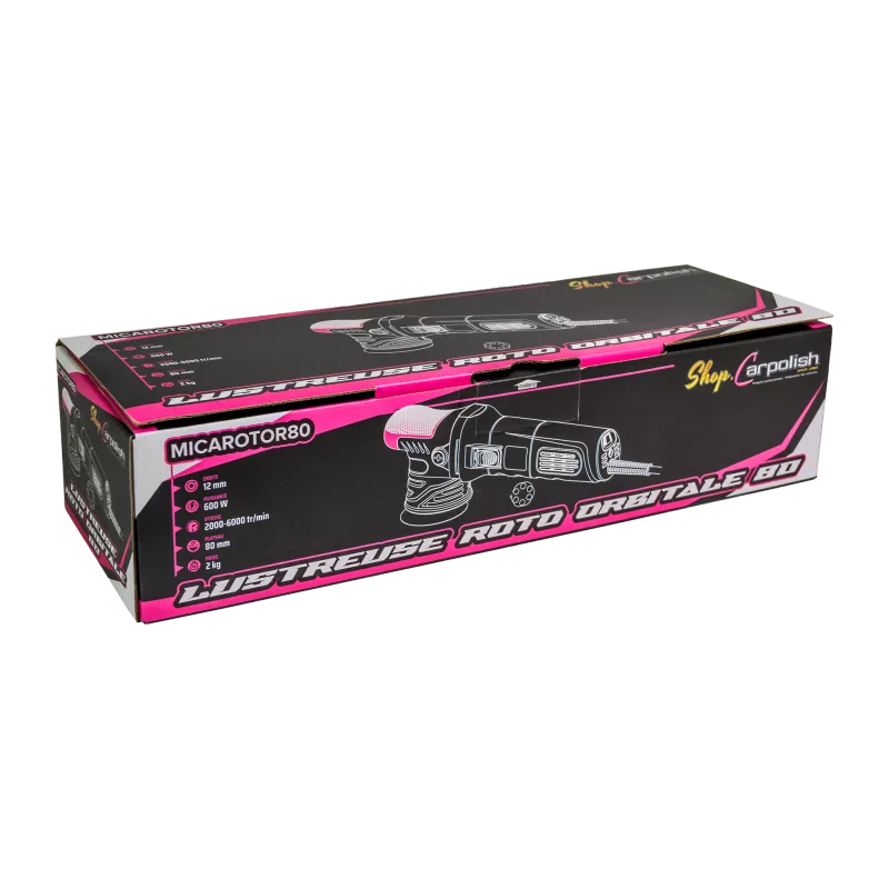 Lustreuse roto orbitale 80 "Pink"