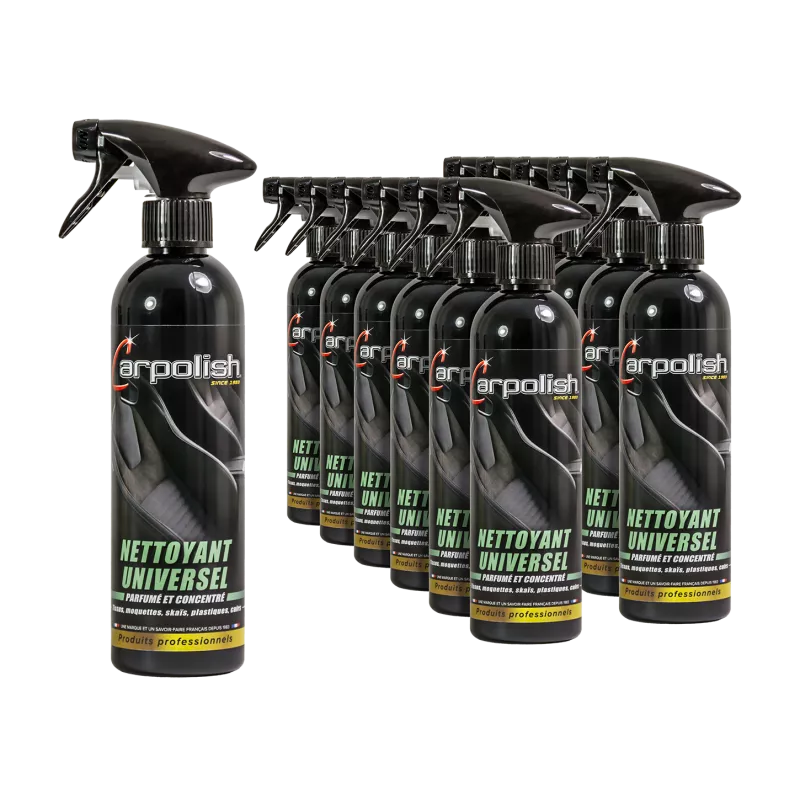 12 flacon pulvérisateur 500 ml nettoyant universel apc carpolish