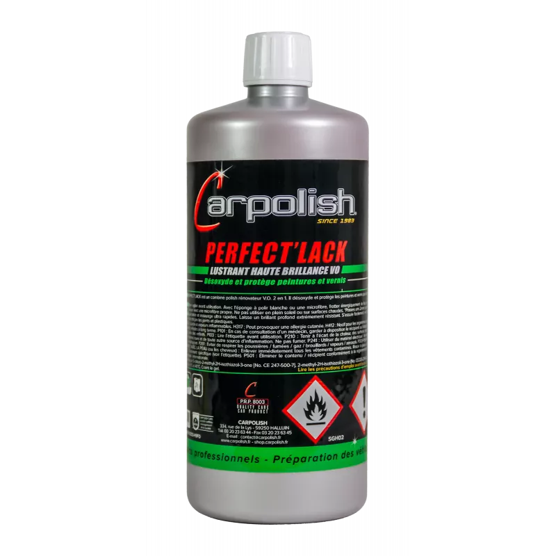produit 1 litre lustrant manuel pour carrosserie perfect polish carpolish