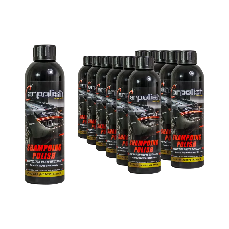12 flacons shampoing automobile 500ml