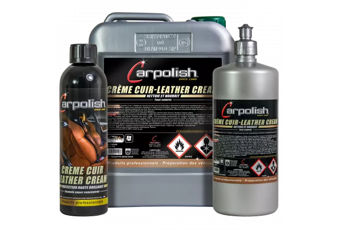 produit nettoyant cuir nourrissant finition canapé voiture siège carpolish creme