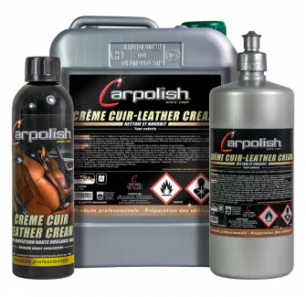 produit nettoyant cuir nourrissant finition canapé voiture siège carpolish creme