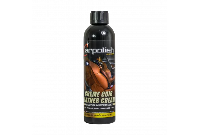 flacon 500ml entretien cuir automobile creme nettoyant et nourrissante et finition