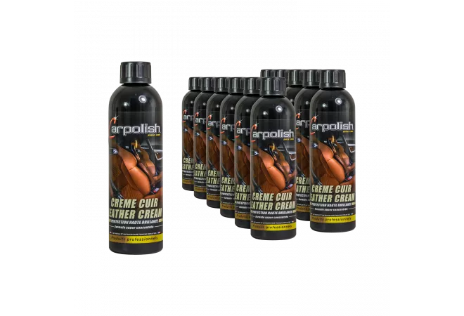 12 flacon 500ml entretien cuir automobile creme nettoyant et nourrissante et finition