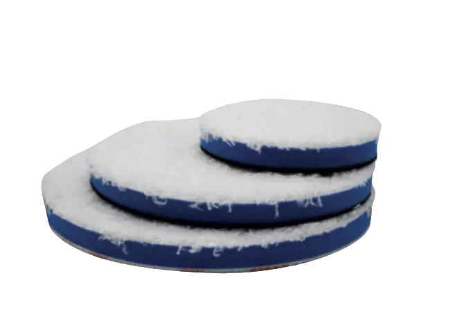 DISQUE 80MM MICROFIBRE TRÈS ABRASIF BLANC