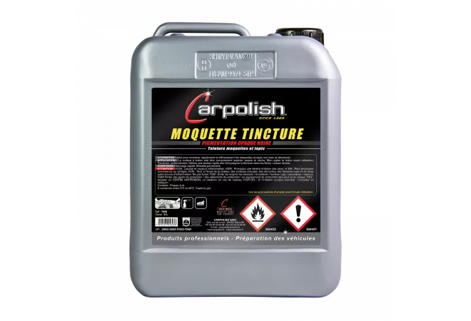 bidon teinture5 litres pigmentation opaque noire pour surfaces ternis carpolish