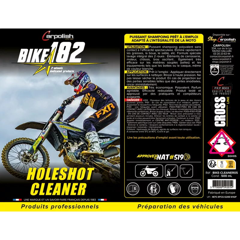 BIKE 182 : HOLESHOT CLEANER