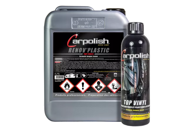 brillant rénovateur pneu, flan et plastique extérieur carpolish