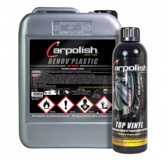brillant rénovateur pneu, flan et plastique extérieur carpolish