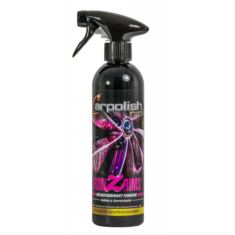 pulvérisateur décontaminant ferreux jantes et vernis izr carpolish 500 ml