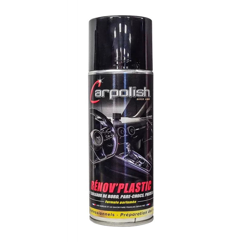 Laque d'entretien des éléments plastiques automobile
