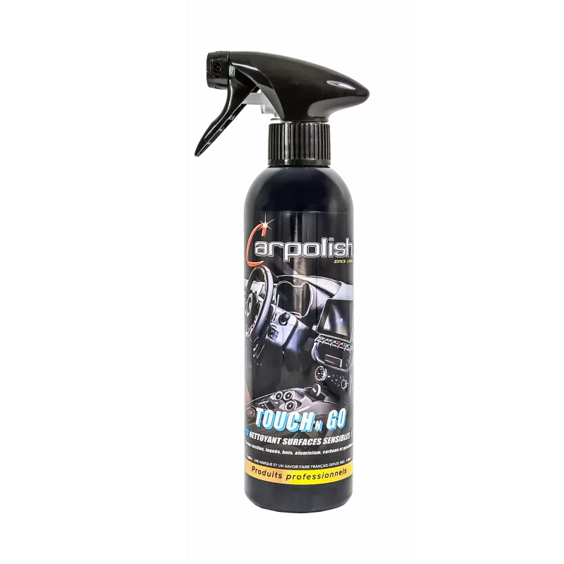 pulvérisateur nettoyant surfaces sensibles ecran, laqué, carbone, boisé plastique