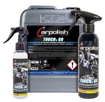 produit nettoyant écran tactile et tableau de bord voiture habitacle carpolish