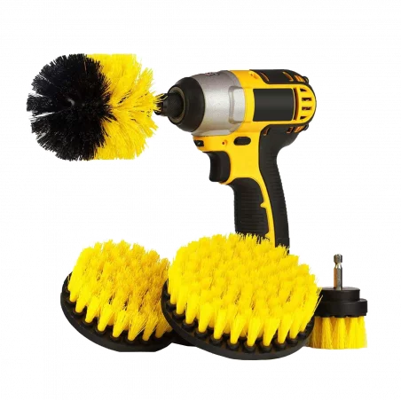 KIT 4 BROSSES HARD POUR PERCEUSE