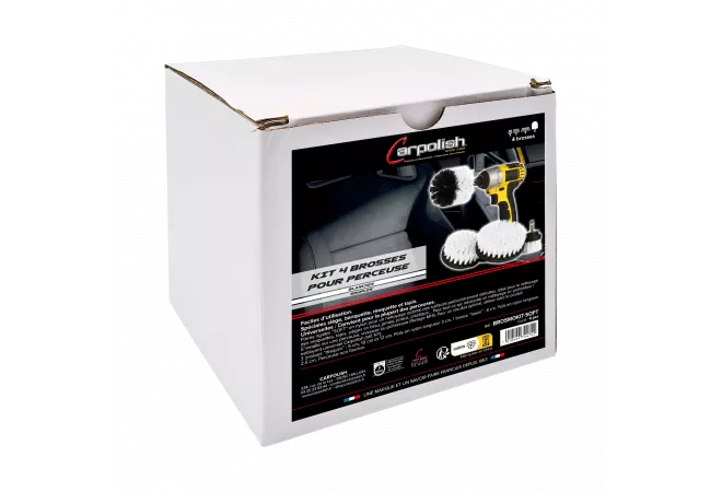 KIT 4 BROSSES SOFT POUR PERCEUSE
