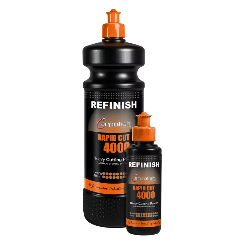 Refinish Rapid Cut 4000, pâte à polir Carpolish 1L et 150ml, pour correction automobile