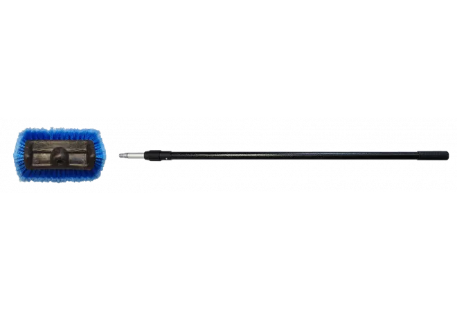 BROSSE BLEUE : FIBRES FLEURÉES 2 FACES