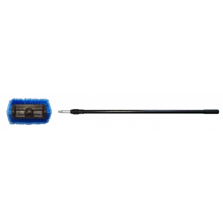 BROSSE BLEUE : FIBRES FLEURÉES 2 FACES