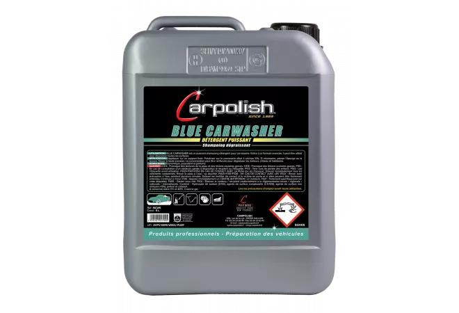 bidon 5 litres shampoing carrosserie détergent et démoustiquant voiture et automobile carpolish
