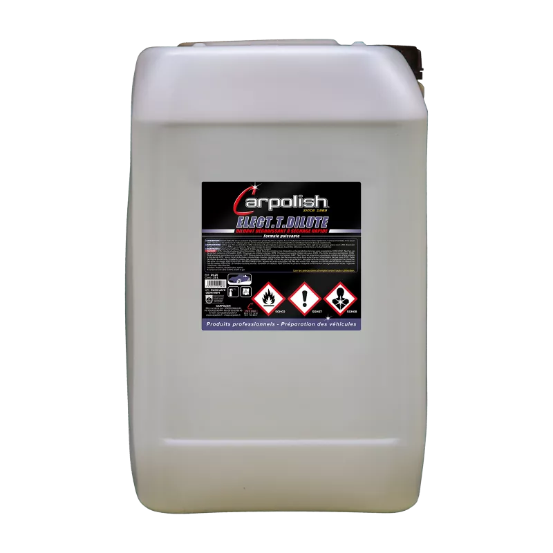 Diluant 25 litres dégraissant puissant à séchage rapide carpolish
