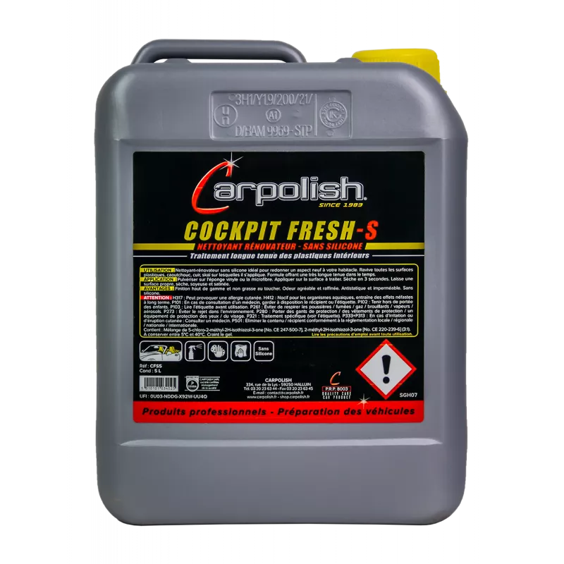 Cockpit Fresh - Produit de finition pour éléments plastiques