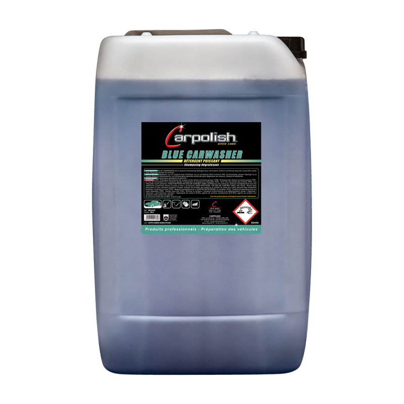 bidon 25 litres concentration élévée, detergent et dégraissant carpolish