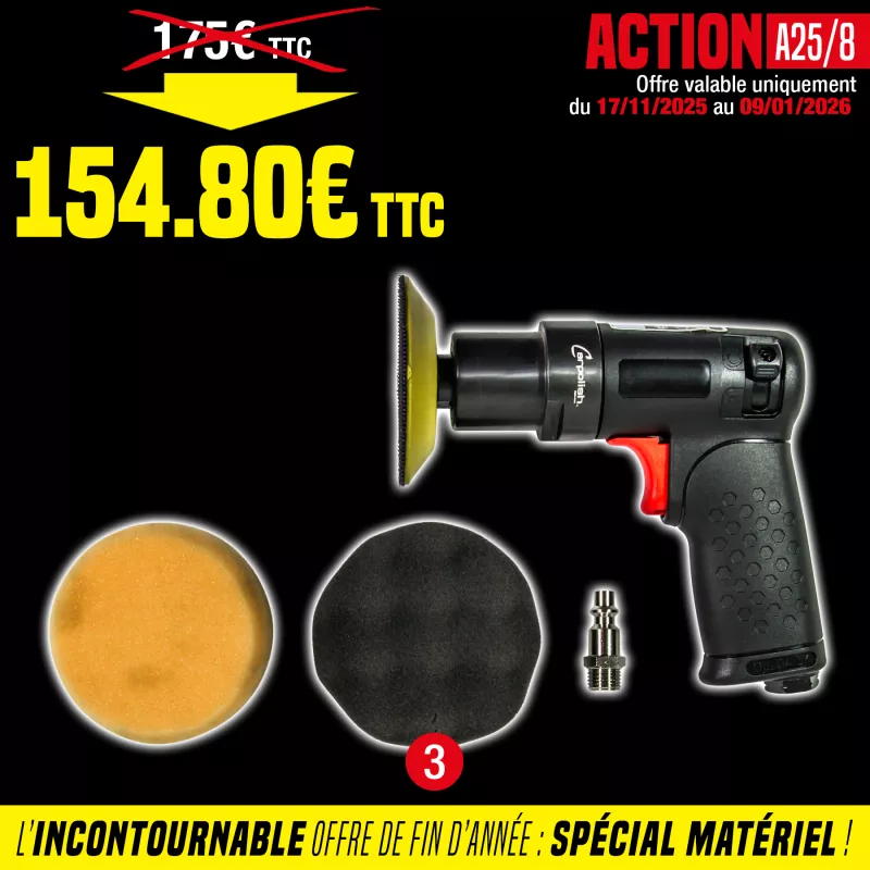 Lustreuse et polisseuse électrique compact pour carrosserie