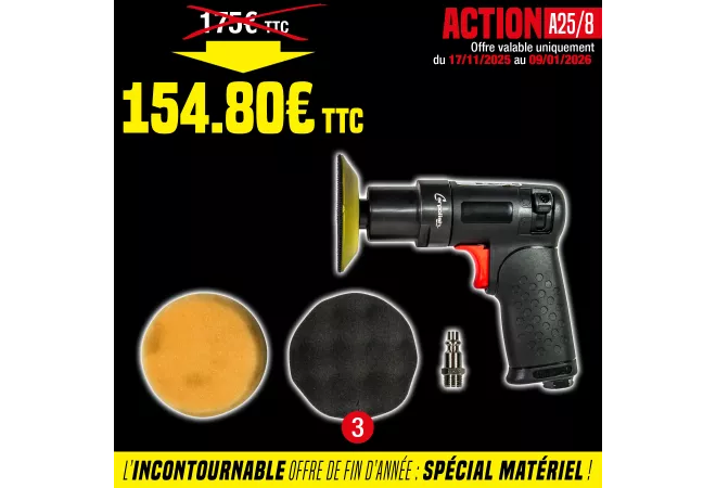 Lustreuse et polisseuse électrique compact pour carrosserie