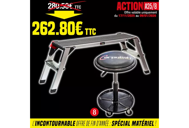 MARCHE PIED + TABOURET