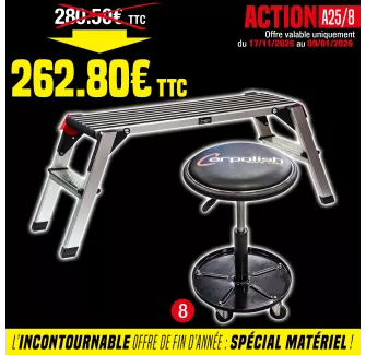 MARCHE PIED + TABOURET