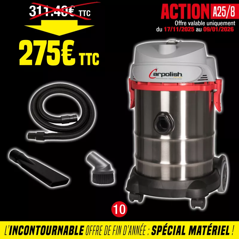 ASPIRATEUR 1 MOTEUR EAU ET POUSSIERE