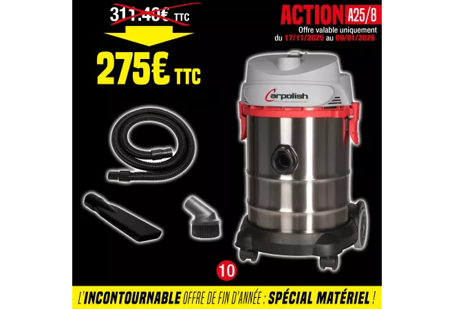 ASPIRATEUR 1 MOTEUR EAU ET POUSSIERE