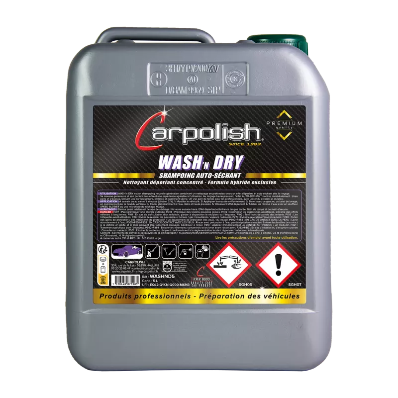 WASH'N DRY : SHAMPOING AUTO-SÉCHANT WASH'N DRY : SHAMPOING AUTO-SÉCHANT