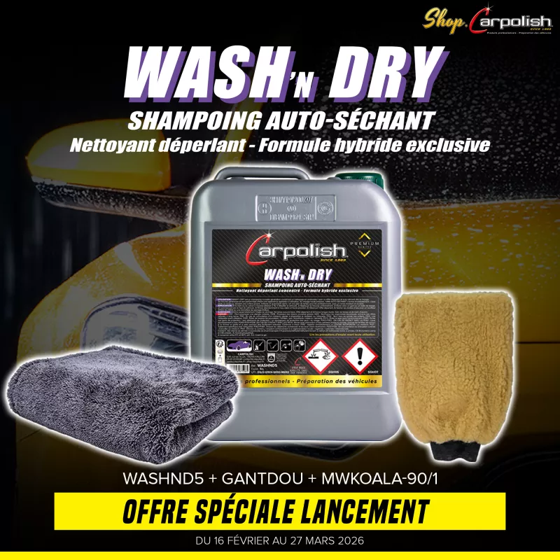 WASH'N DRY : SHAMPOING AUTO-SÉCHANT