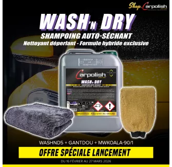 WASH'N DRY : SHAMPOING AUTO-SÉCHANT