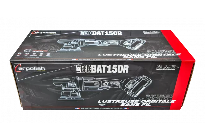 LUSTREUSE ORBITALE BLACK SUR BATTERIE